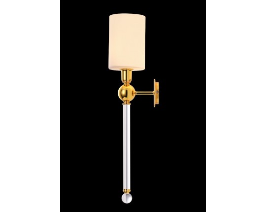 Бра Crystal Lux Mirabella AP1 Gold/White