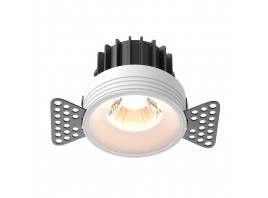 Встраиваемый светодиодный светильник Maytoni Round DL058-12W3K-TRS-W
