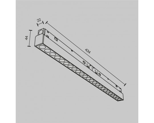 Трековый светодиодный светильник Maytoni Technical Exility Points TR031-4-24WTW-DD-W
