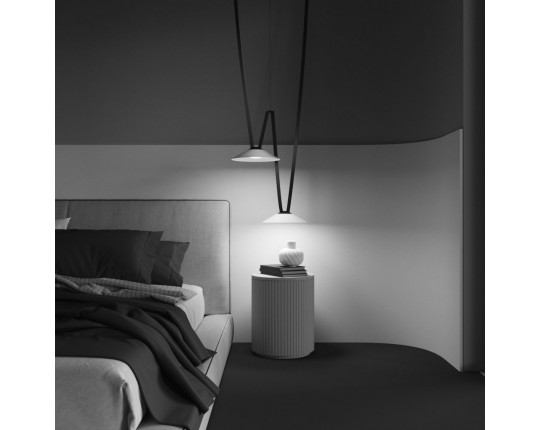Подвесной светодиодный светильник Maytoni Technical Pendant system Parity Campana TR127B-12W3K-W