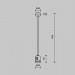 Крепление потолочное Maytoni Technical Accessories for tracks Flarity TRA158C-IPCL1-BS