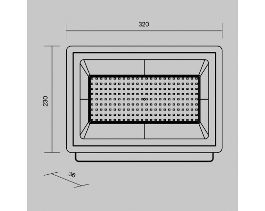 Прожектор светодиодный Maytoni Flood 150W 4000K FL001-L150B4K Прожектор светодиодный Maytoni Flood 150W 4000K FL001-L150B4K