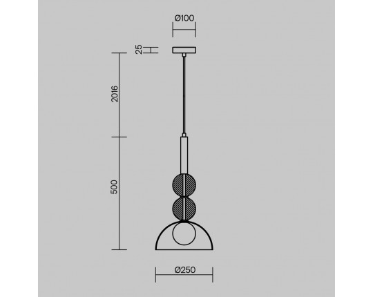 Подвесной светильник Freya Sunspot FR5482PL-01BS1