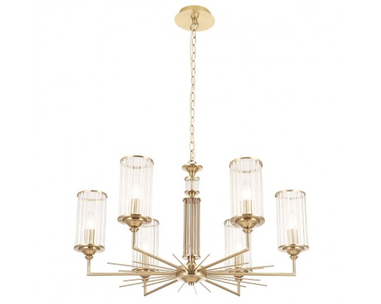 Подвесная люстра Crystal Lux Gloria SP6 Brass
