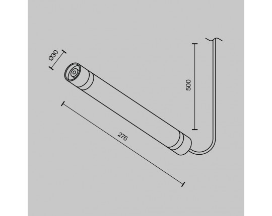 Аксессуар Maytoni Technical CA011-L300-100W-B