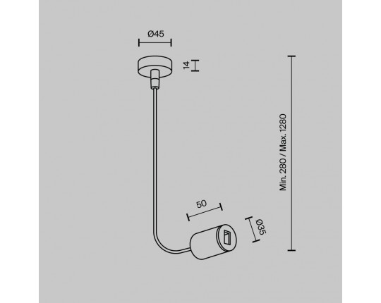 Ввод питания Maytoni Technical Flarity TRA154C-SB1-BS