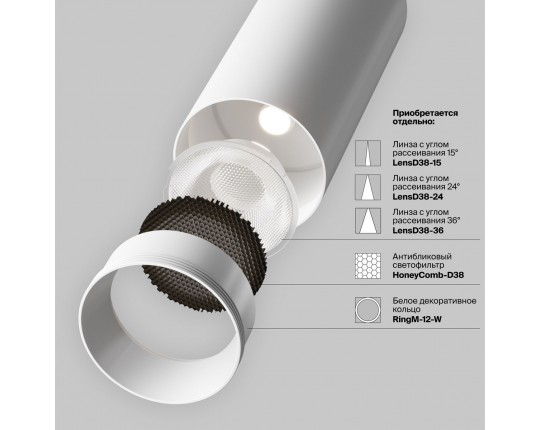 Встраиваемый светодиодный спот Maytoni Technical Focus Led C053CL-L12W2.7K-W-W