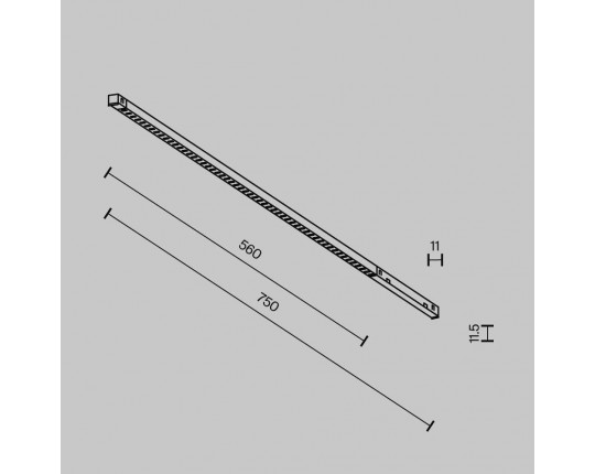 Трековый светильник Maytoni Technical EXILITY X Points TR241-4-12WTW-DD2-B