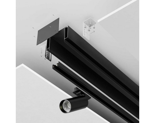 Профиль ниши скрытого монтажа для ГКЛ потолка Maytoni Technical ALM-11681-PL-B-2M