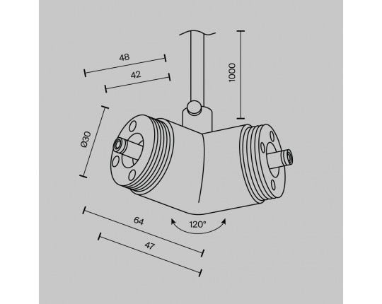 Аксессуар Maytoni Technical CA018LWC-P-B