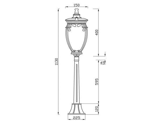 Уличный светильник Maytoni Fleur O414FL-01BZ1