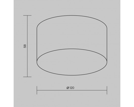 Уличный потолочный светодиодный светильник Maytoni Outdoor Zon IP O430CL-L15B4K