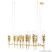 Подвесная люстра Crystal Lux Primavera SP10 Gold