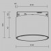 Трековый светильник Maytoni Technical Alfa S TR188-1-5W4K-M-BBS