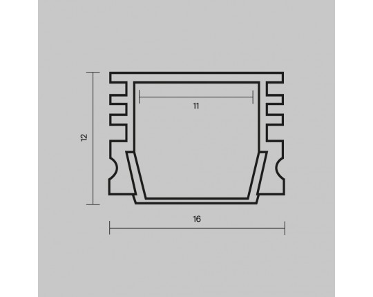 Алюминиевый профиль Maytoni Led Strip 631005 Алюминиевый профиль Maytoni Led Strip 631005