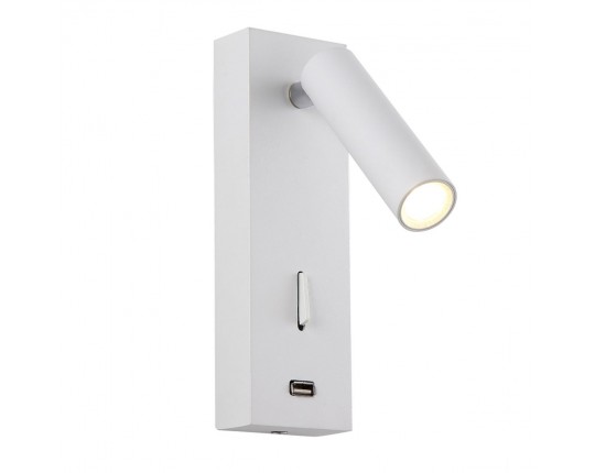 Настенный светильник Crystal Lux CLT 210W USB WH