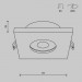 Встраиваемый светильник Maytoni Technical DL083-01-GU10-SQ-W