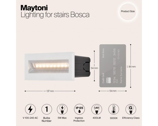 Подсветка для лестниц Maytoni Bosca O045SL-L5W3K