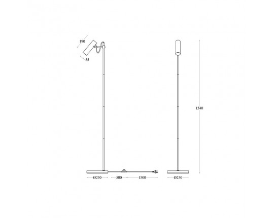Торшер Maytoni Technical Bansky MOD129FL-01W