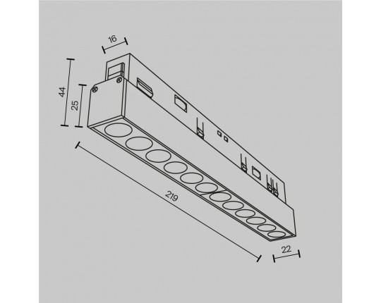 Трековый светильник Maytoni Technical Points TR031-2-12W2.7K-B