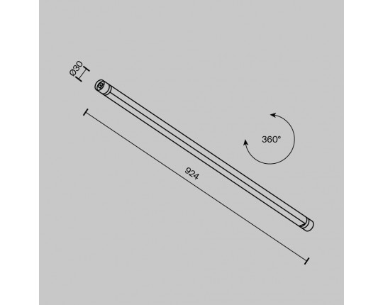 Светильник Maytoni Technical C147CL-L900-24W3K-B
