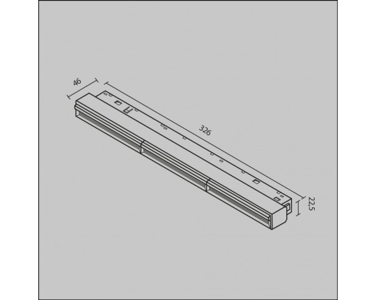 Трековый светодиодный светильник Maytoni Technical Magnetic Exility Parete TR106-2-18W3K-W