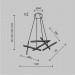 Подвесной светодиодный светильник Maytoni Line MOD016PL-L80BK
