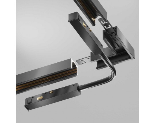 Коннектор питания шарнирный Exility X, черный Maytoni Technical EXILITY X Accessories for tracks Exility X TRA239CS-42B