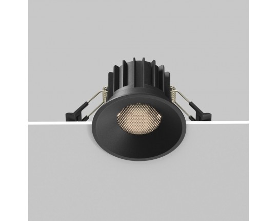 Встраиваемый светодиодный светильник Maytoni Technical Round DL058-12W-DTW-B