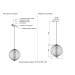 Подвесной светильник Crystal Lux SYNC SP18W LED GOLD