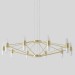Подвесная люстра Crystal Lux DOROTEA SP10 GOLD