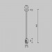 Крепление потолочное Maytoni Technical Accessories for tracks Flarity TRA158C-SL1-BS