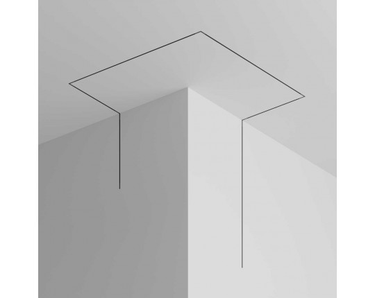 Шинопровод 3м Exility X встраиваемый под ГКЛ 12,5мм Maytoni Technical EXILITY X Busbar trunkings Exility X TRX239-423.12B