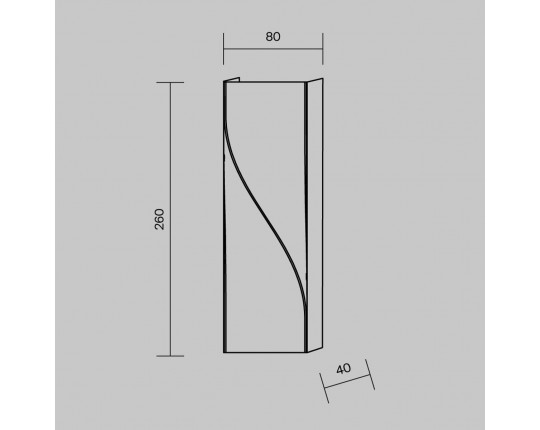 Уличный настенный светодиодный светильник Maytoni Twist O040WL-L11B3K
