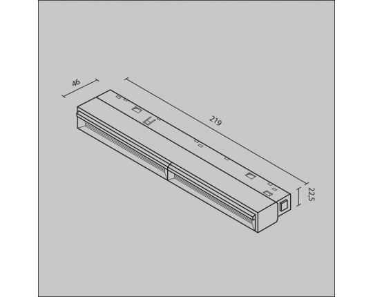 Трековый светодиодный светильник Maytoni Technical Magnetic Exility Parete TR106-4-12W-DS-B