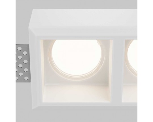 Встраиваемый светильник Maytoni Technical Downlight Gyps Modern DL131-GU10-02-W