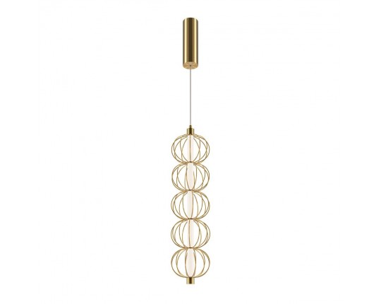 Подвесной светодиодный светильник Maytoni Golden Cage MOD216PL-L10G3K