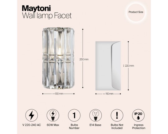 Настенный светильник Maytoni Aster MOD094WL-01CH