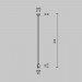 Крепление потолочное Maytoni Technical Accessories for tracks Flarity TRA159C-SL1-B