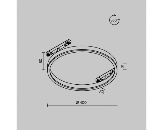 Трековый светильник Maytoni Technical TR227-2-24W3K-B Трековый светильник Maytoni Technical TR227-2-24W3K-B