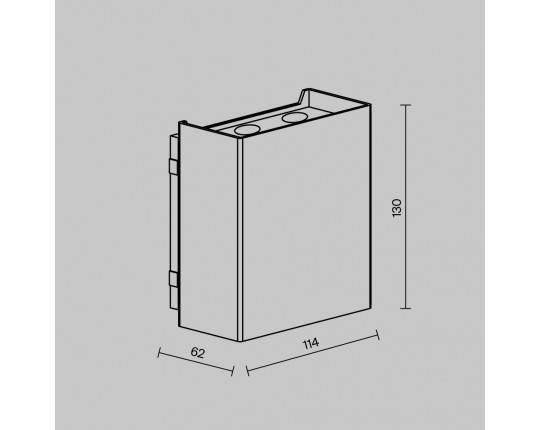 Уличный настенный светильник Maytoni Outdoor Shell O505WL-L6B3K