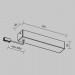 Основание для блока питания с вводом питания Maytoni Technical Accessories for tracks Flexity TRA200BB-11B