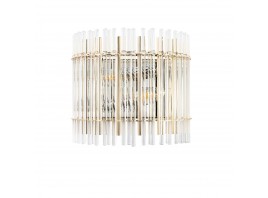 Настенный светильник Crystal Lux Aurelio AP2 Gold+Chrome/Transparent