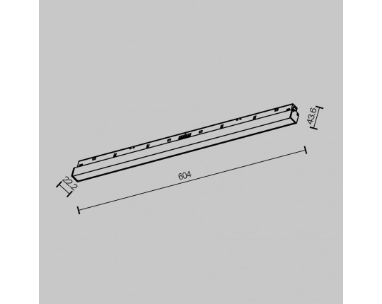Трековый светодиодный светильник Maytoni Technical Basis TR030-2-24W2.7K-B