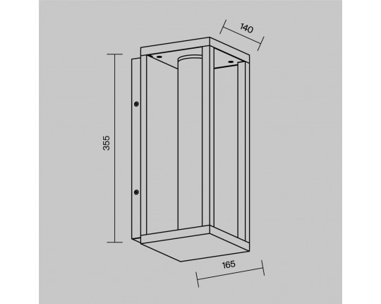 Уличный настенный светодиодный светильник Maytoni Outdoor Expo O480WL-L12B3K