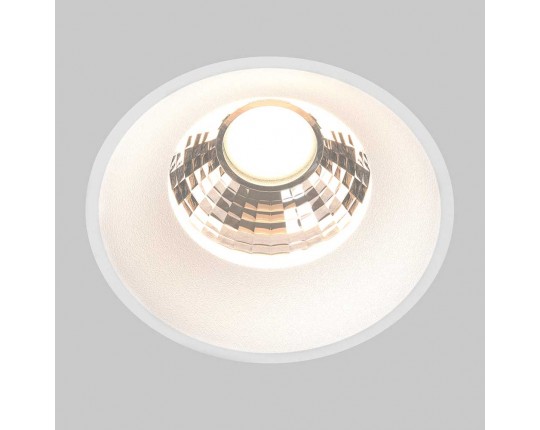 Встраиваемый светодиодный светильник Maytoni Round DL058-12W3K-TRS-W