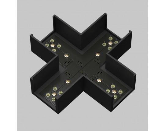 Коннектор питания X-образный Maytoni Technical TRA160CX-11B
