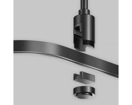 Радиусный коннектор для шинопровода Flarity черный Maytoni Technical FLARITY Accessories for tracks Flarity TRX154-RC80-B