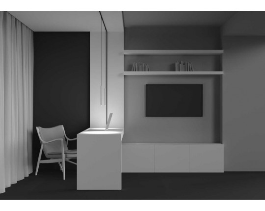 Трековый подвесной светильник Maytoni Technical Skim TR191-1-3W2.7K-M-BW