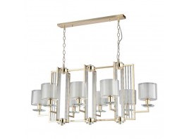 Подвесная люстра Crystal Lux Nicolas SP8 L1000 Gold/White